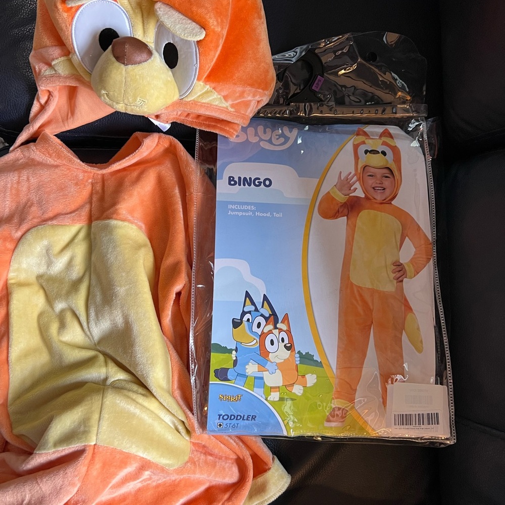Spirit Bingo Kids Costume - Orange and Cream